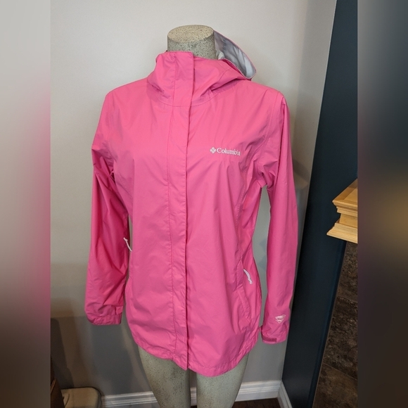 Columbia Waterproof Hooded Jacket pink women's size M - Picture 8 of 17